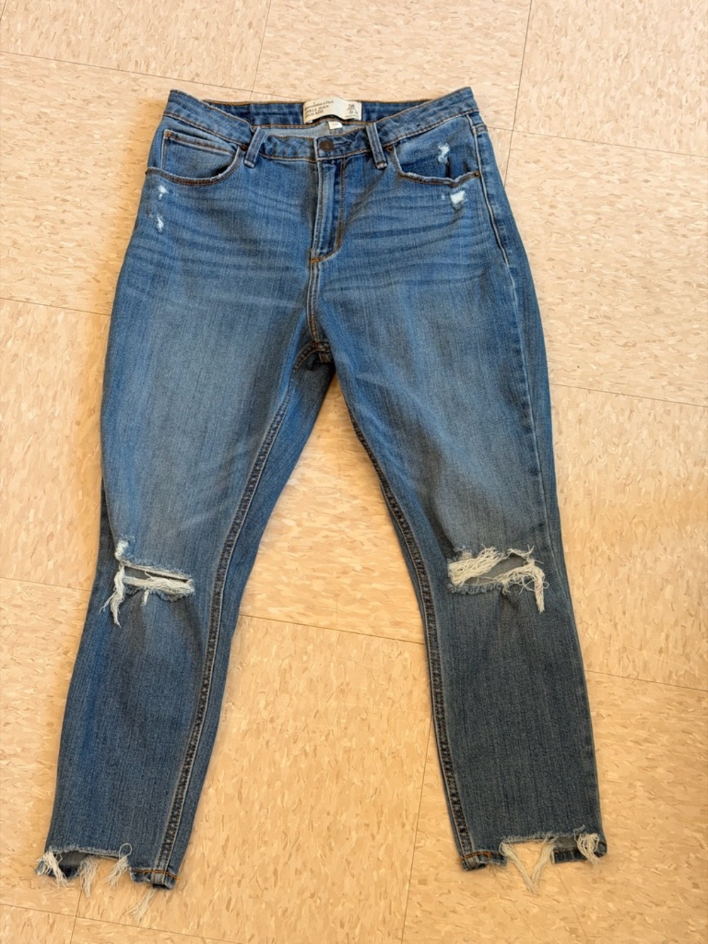 Abercrombie & Fitch Women's Denim Jeans Curve Love 28 Size 6 High Rise Ankle